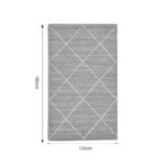 Χαλί Strike Inart μπεζ-εκρού γιούτα 120x180x1εκ