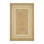 Χαλί Mazir Inart μπεζ-εκρού γιούτα 120x180x1εκ