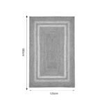 Χαλί Mazir Inart μπεζ-εκρού γιούτα 120x180x1εκ