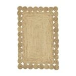 Χαλί Doze Inart μπεζ 100% γιούτα 120x80x1εκ