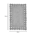 Χαλί Doze Inart μπεζ 100% γιούτα 120x80x1εκ