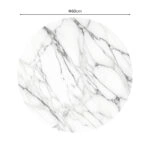 Επιφάνεια τραπεζιού Kailo  τ.Werzalit όψη μαρμάρου Φ60εκ