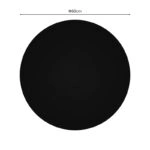 Επιφάνεια τραπεζιού Senlo  τ.Werzalit μαύρο Φ60εκ