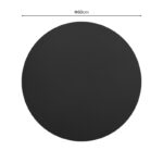 Επιφάνεια τραπεζιού Sensie  τ.Werzalit ανθρακί Φ60εκ