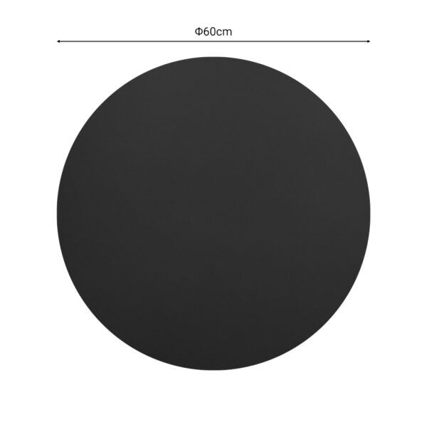 Επιφάνεια τραπεζιού Sensie  τ.Werzalit ανθρακί Φ60εκ