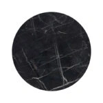 Επιφάνεια τραπεζιού Saran  τ.Werzalit μαύρο μαρμάρου Φ60εκ