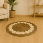 Χαλί Opronzo Inart φυσικό σχοινί Φ100x2εκ