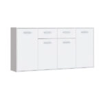 Μπουφές Drepen μελαμίνη σε λευκό χρώμα 162.3x34.2x81.7εκ