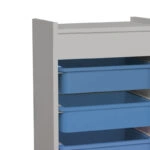 Συρταριέρα με καλάθια Toyli  λευκό-μπλε μελαμίνης 45x30x78εκ