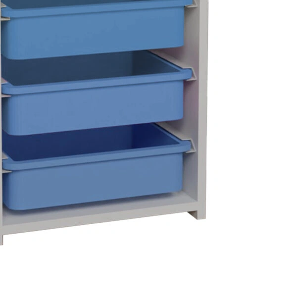 Συρταριέρα με καλάθια Toyli  λευκό-μπλε μελαμίνης 45x30x78εκ