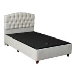Κρεβάτι Lanse I  σε κρεμ απόχρωση 120x200εκ