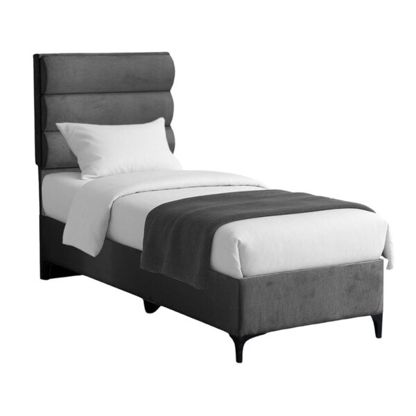 Κρεβάτι Limit  ύφασμα σε ανθρακί απόχρωση 90x200εκ