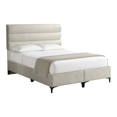 Κρεβάτι Limit ύφασμα σε κρεμ απόχρωση 160x200εκ