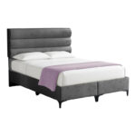 Κρεβάτι Limit  ύφασμα σε ανθρακί απόχρωση 160x200εκ