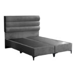 Κρεβάτι Limit  ύφασμα σε ανθρακί απόχρωση 160x200εκ