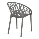 Πολυθρόνα Daren  pp σε ανθρακί απόχρωση 59x60x79,5εκ