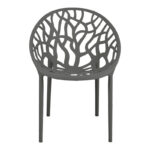 Πολυθρόνα Daren  pp σε ανθρακί απόχρωση 59x60x79,5εκ