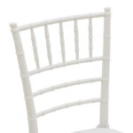 Καρέκλα Tiffany  με μαξιλάρι pp σε λευκή απόχρωση 40x40x88εκ