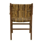 Πολυθρόνα Refane  φυσικό teak ξύλο-ψάθα 55x60x85εκ