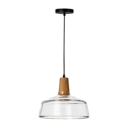 Φωτιστικό οροφής Godren  διάφανο μέταλλο-γυαλί Φ24x19εκ