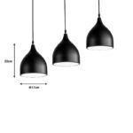 Φωτιστικό οροφής Perce I  μαύρο μέταλλο 50x17x120εκ