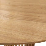 Τραπεζαρία Granny-Kenda I σετ 5τεμ σε φυσική-μπεζ απόχρωση Φ120x75εκ