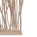 Διακοσμητικό δαπέδου Barbin  teak-suar ξύλο σε φυσική απόχρωση 120x25x200εκ