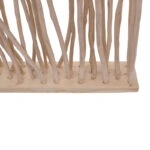 Διακοσμητικό δαπέδου Barbin  teak-suar ξύλο σε φυσική απόχρωση 120x25x200εκ