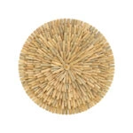 Διακοσμητικό τοίχου Decofy Inart drift ξύλο σε φυσική απόχρωση Φ60x5εκ