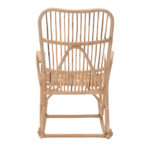 Κουνιστή πολυθρόνα Cormeny  rattan σε φυσική απόχρωση 68x109x103εκ