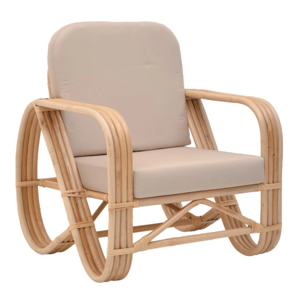 Σαλόνι Relmine-Siderty  σετ 3τεμ rattan σε φυσική απόχρωση