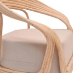 Σαλόνι Radictive-Siderty  σετ 3τεμ rattan σε φυσική απόχρωση