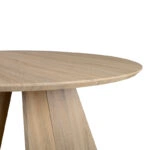 Τραπέζι Bibble  MDF σε φυσική απόχρωση Φ120x76εκ