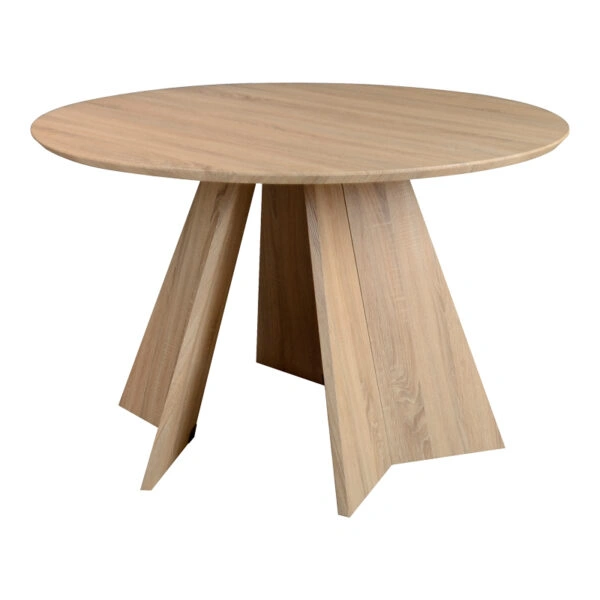 Τραπέζι Bibble  MDF σε φυσική απόχρωση Φ120x76εκ