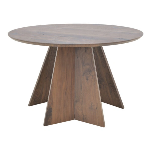 Τραπέζι Bibble  mdf σε καρυδί απόχρωση Φ120x76εκ