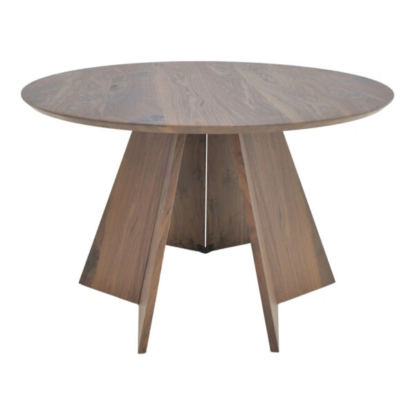 Τραπέζι Bibble  mdf σε καρυδί απόχρωση Φ120x76εκ