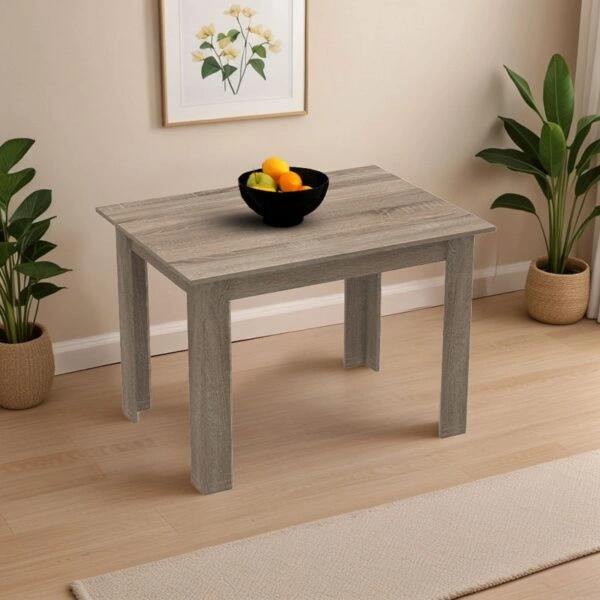 Τραπέζι Manka  σε sonoma truffle απόχρωση 110x80x77εκ