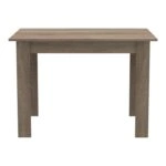 Τραπέζι Manka  σε sonoma truffle απόχρωση 110x80x77εκ