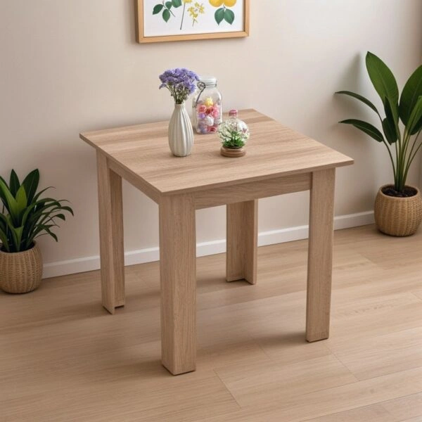 Τραπέζι Manka I  σε sonoma απόχρωση 80x80x77εκ