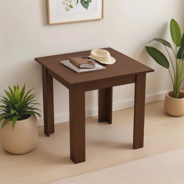 Τραπέζι Manka I  σε wenge απόχρωση 80x80x77εκ