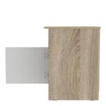 Κομοδίνο Galdi  σε sonoma-λευκή απόχρωση 40x45x60εκ