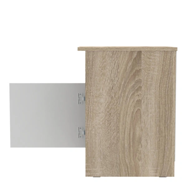 Κομοδίνο Galdi  σε sonoma-λευκή απόχρωση 40x45x60εκ