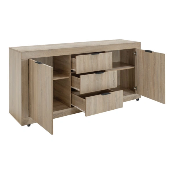 Μπουφές Doha  σε sonoma απόχρωση 180x45x80.5εκ