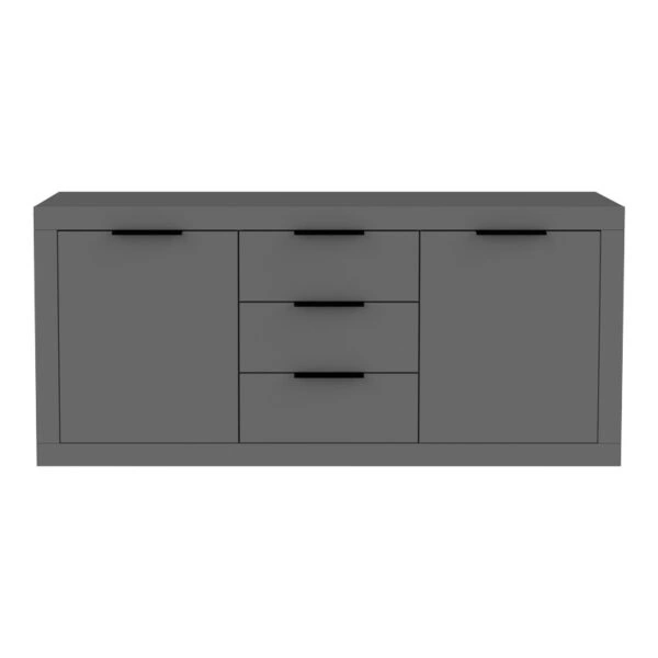 Μπουφές Doha σε ανθρακί απόχρωση 180x45x80.5εκ