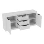 Μπουφές Doha  σε λευκή απόχρωση 180x45x80.5εκ