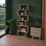 Βιβλιοθήκη Sezen σε oak απόχρωση 70x24x191.5εκ