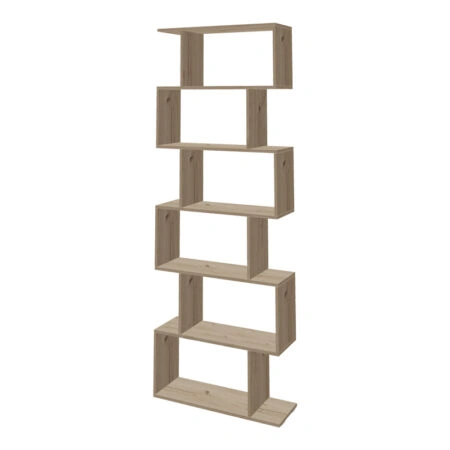 Βιβλιοθήκη Sezen  σε oak απόχρωση 70x24x191.5εκ