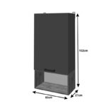 Σύνθετο σαλονιού Poelfy σε ανθρακί-oak απόχρωση 170x37.5x42εκ