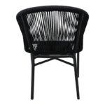 Πολυθρόνα αλουμινίου Legana  ανθρακί σκελετός- rattan 56x66x82εκ