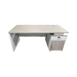 Γραφείο εργασίας Armadi με ντουλάπι  σε sonoma-λευκή απόχρωση 140x70x75εκ